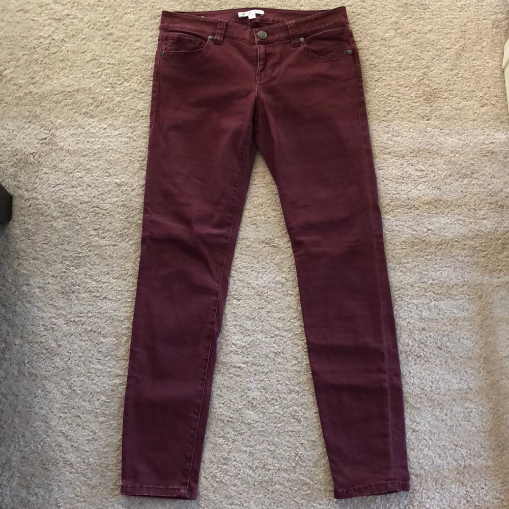 Cabi Bordeaux Pigment Stretch Jean